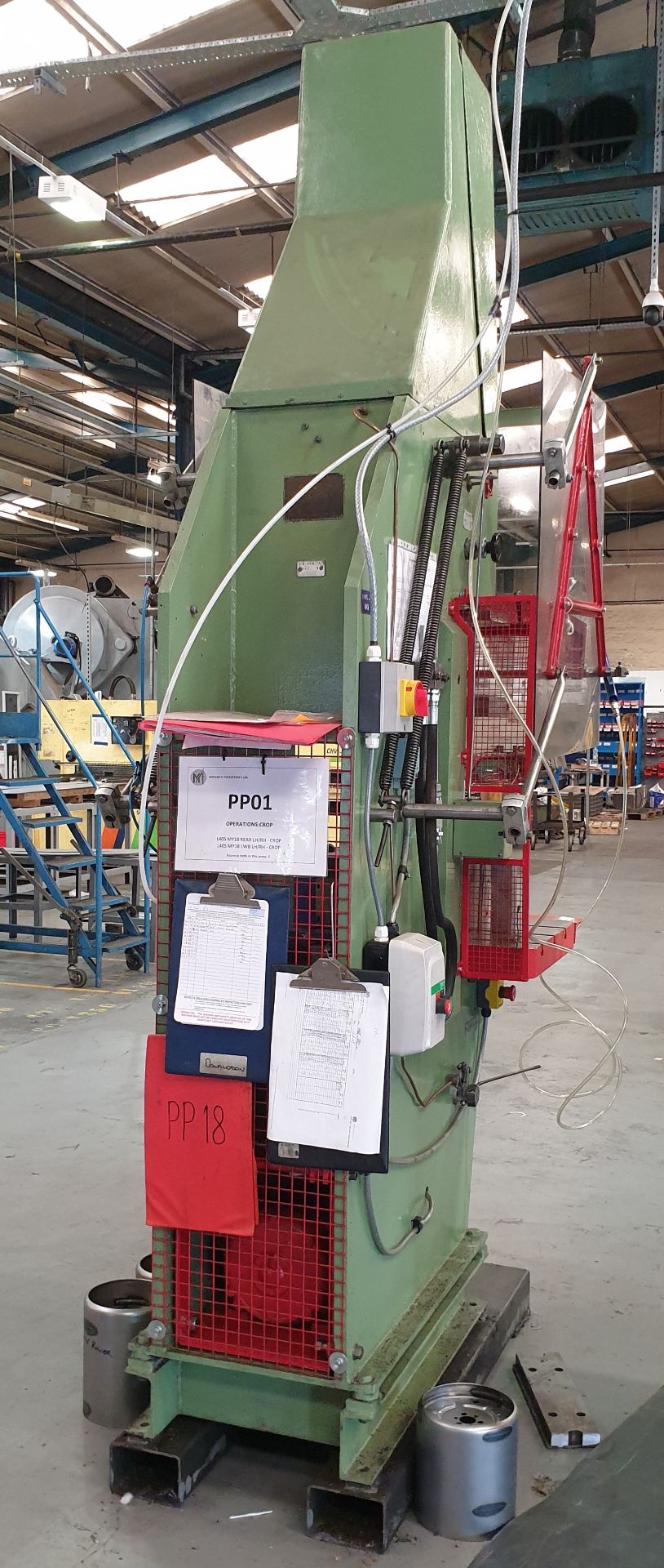 P J Hare NSFT, 15 Tonne High Speed C-Frame Hydraulic Power Press With Guards , Serial Number: 806119 - Image 2 of 3