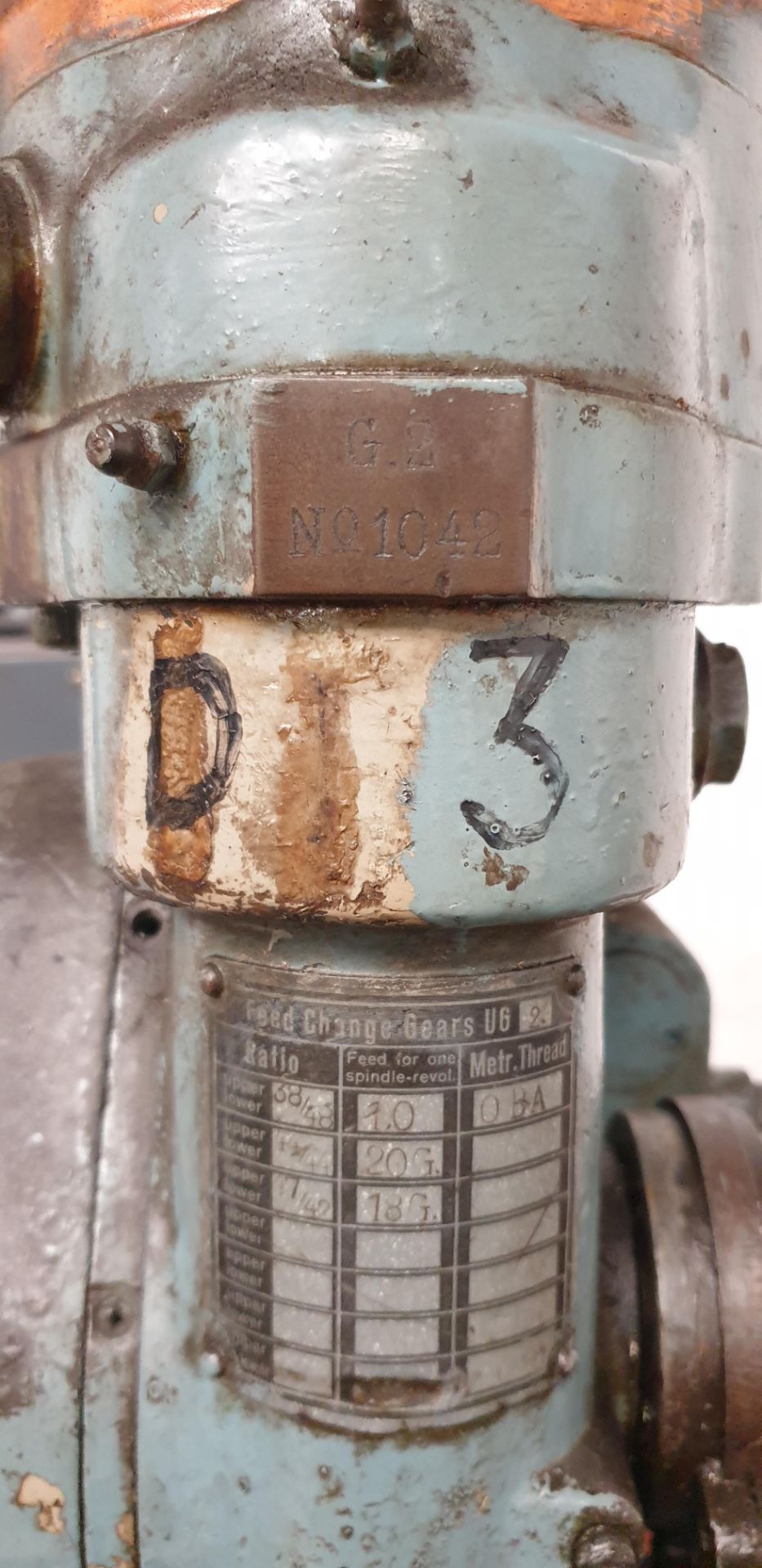 Wilcox Drilling Machine, Model And Serial No. Unknown - Image 2 of 2