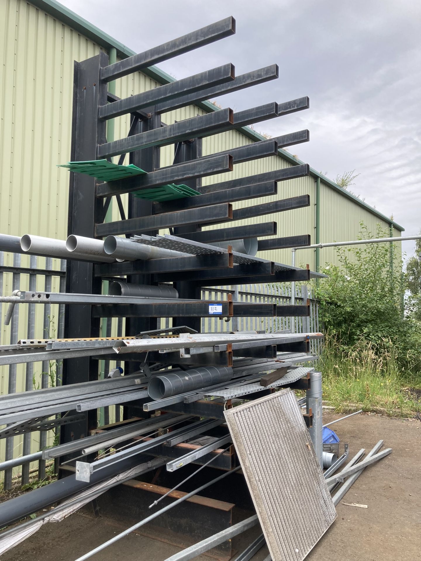 Cantilever Steel Storage Rack, 11 Tier, 1000kg Rated Capacity Each Tier (Contents not Included)