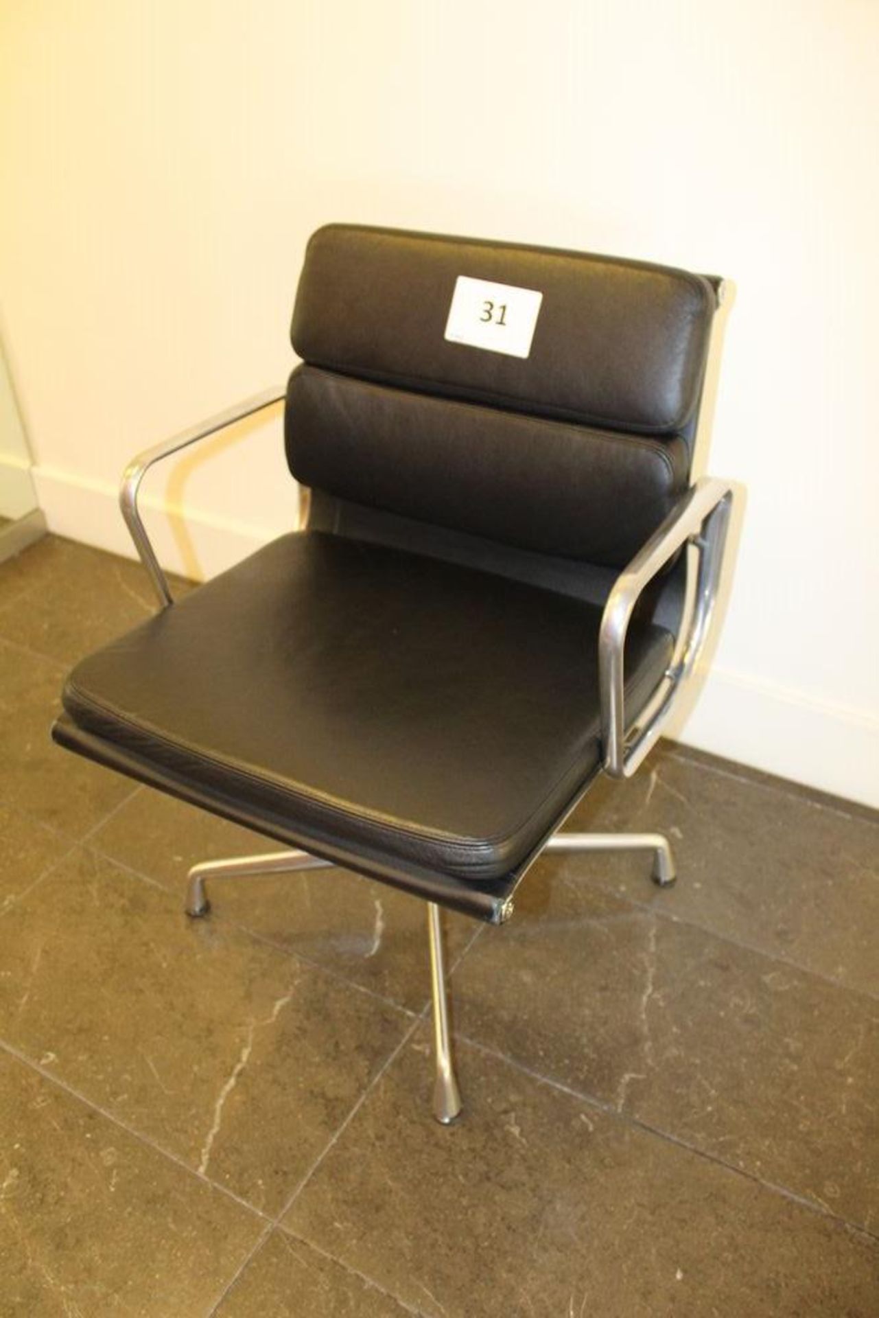 Vitra Eames Black Leather Chair