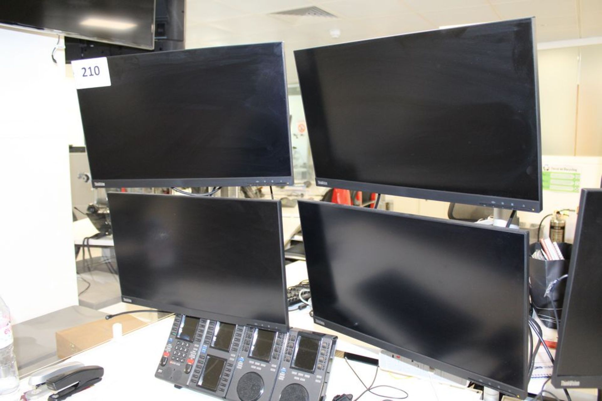 4 Lenovo P24-10, 24 inch IPC Flat Screen Monitors