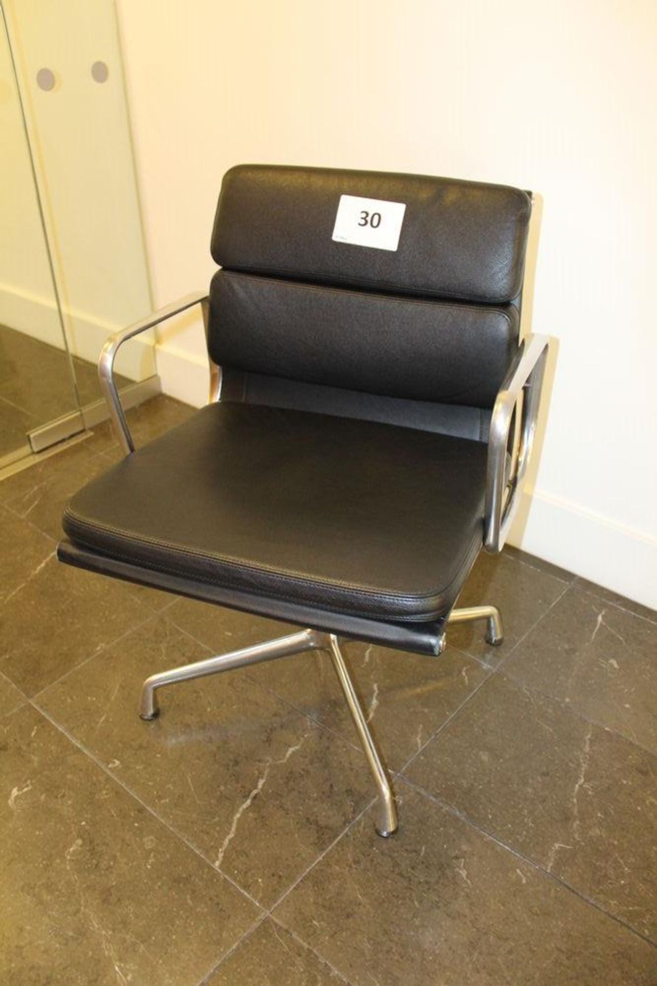 Vitra Eames Black Leather Chair