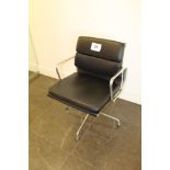 Vitra Eames Black Leather Chair