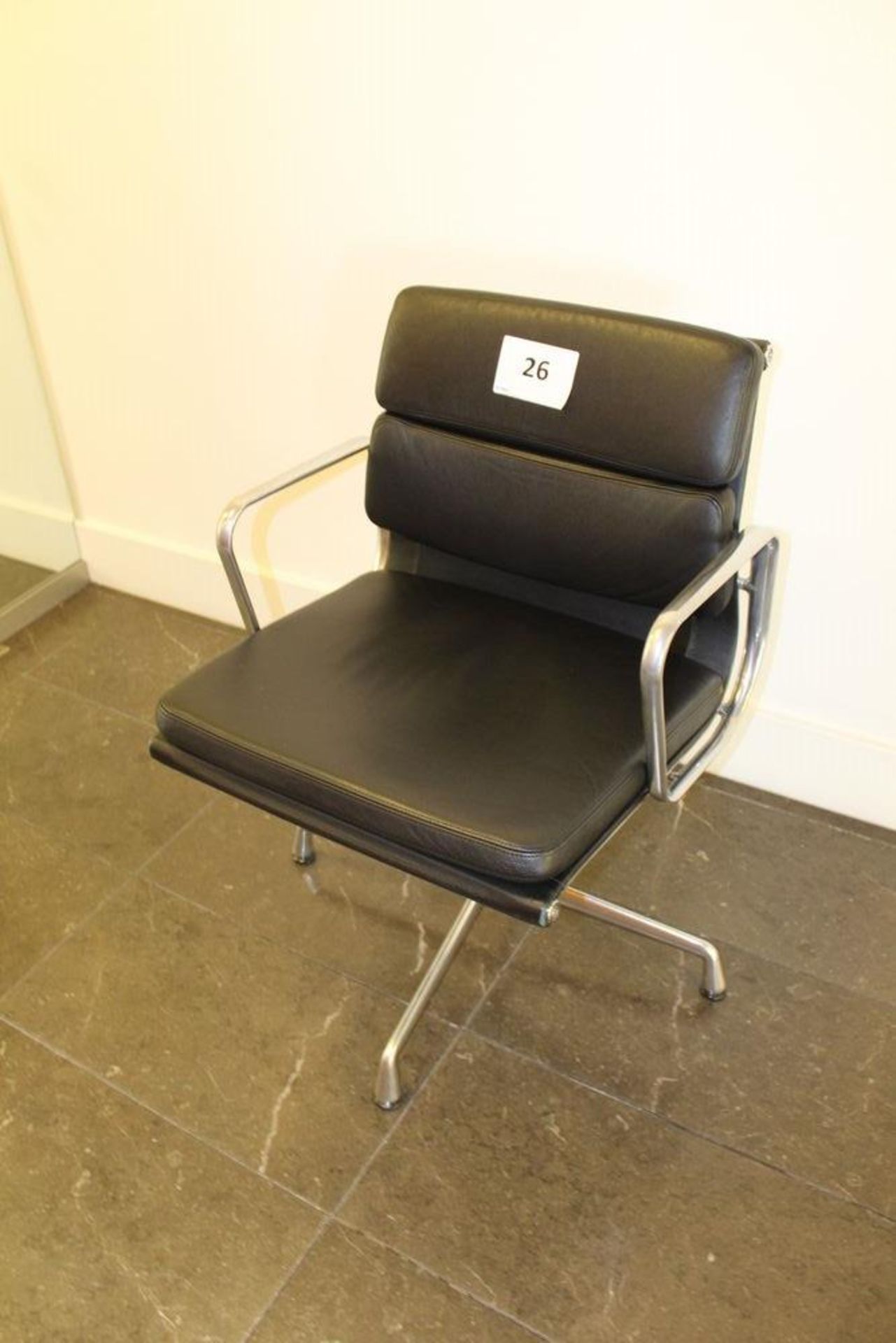 Vitra Eames Black Leather Chair