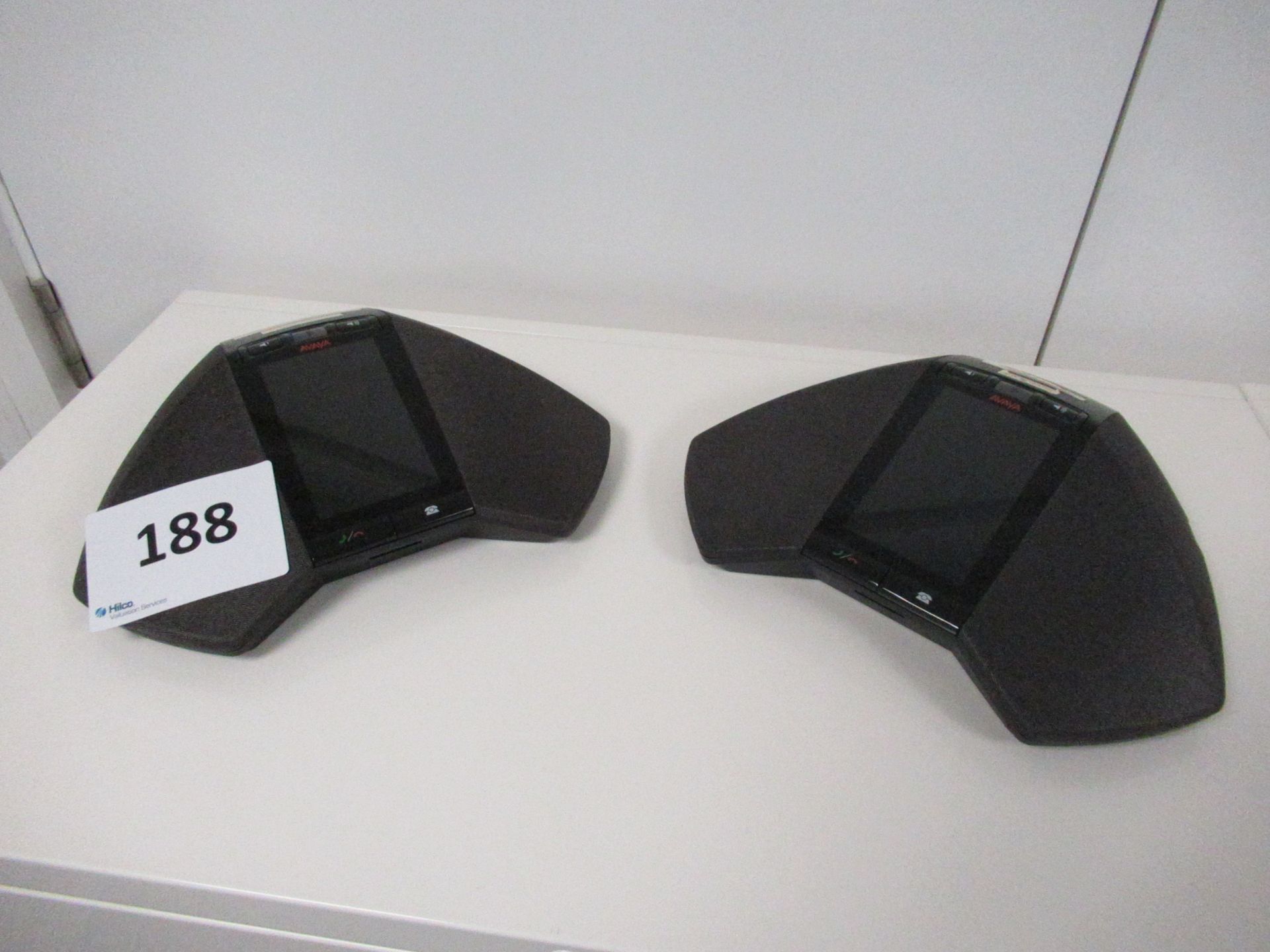 A Pair of Avaya B189 IP Conference Phones