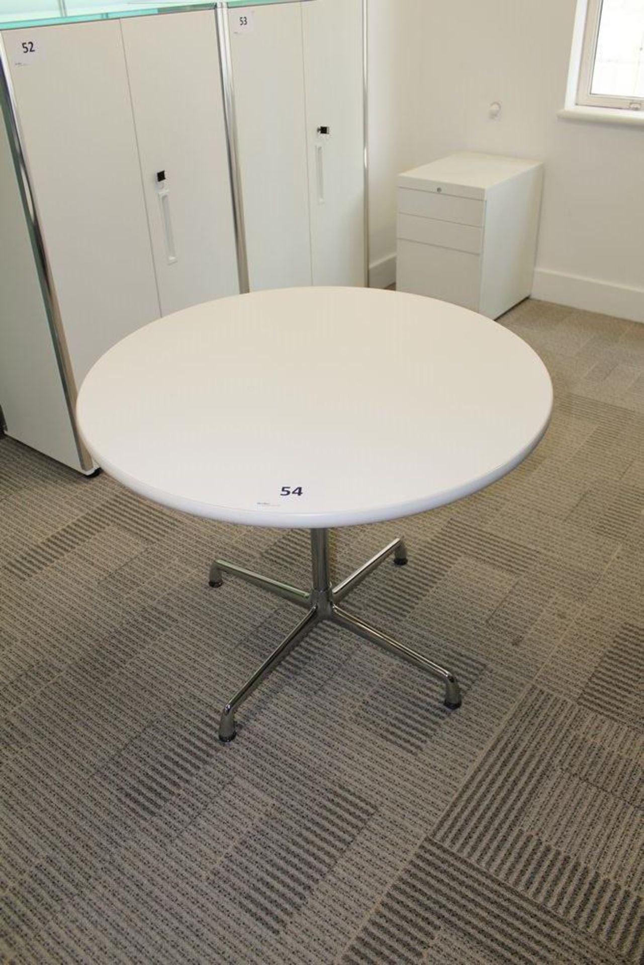 Vitra Eames White Melamine Circular Table 900 mm Diameter