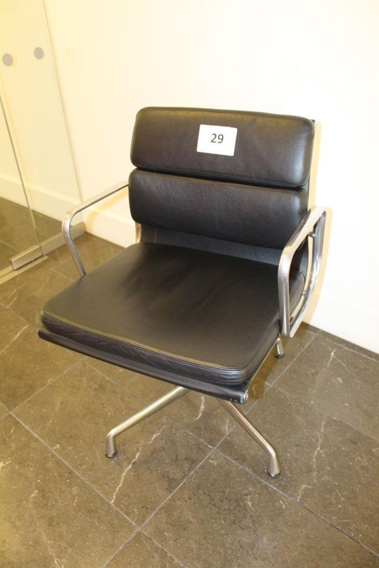 Vitra Eames Black Leather Chair