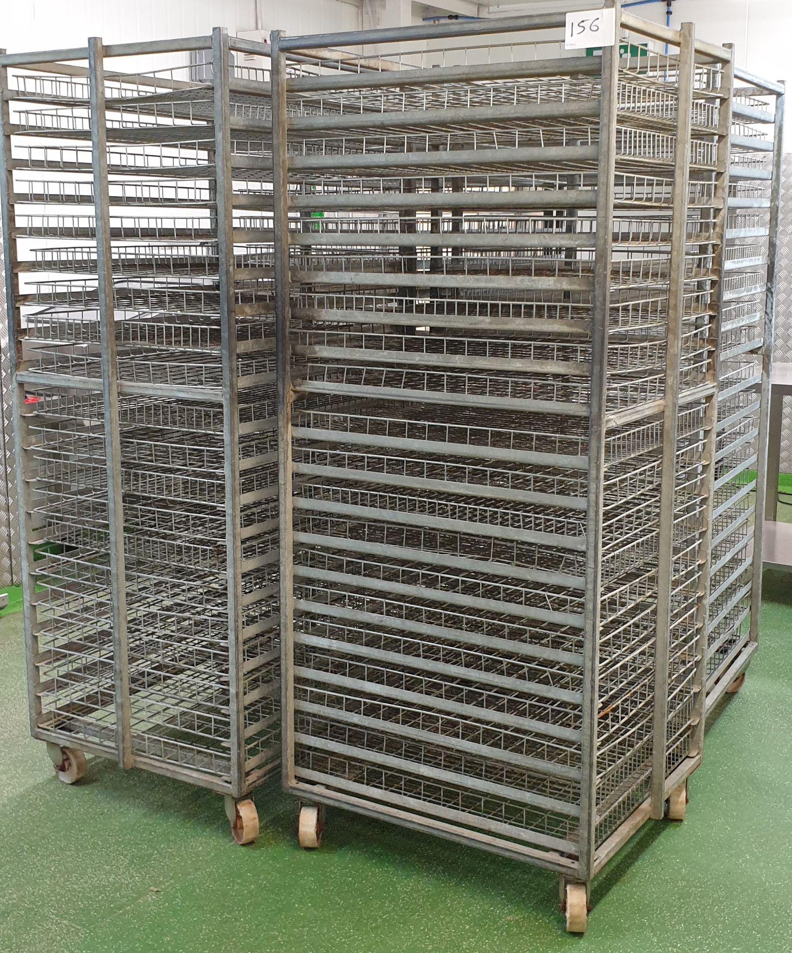 4 x 20 Tier Stainless Steel Racking Units, 0.77m(l) x 0.69m(w) x 1.78m(h)