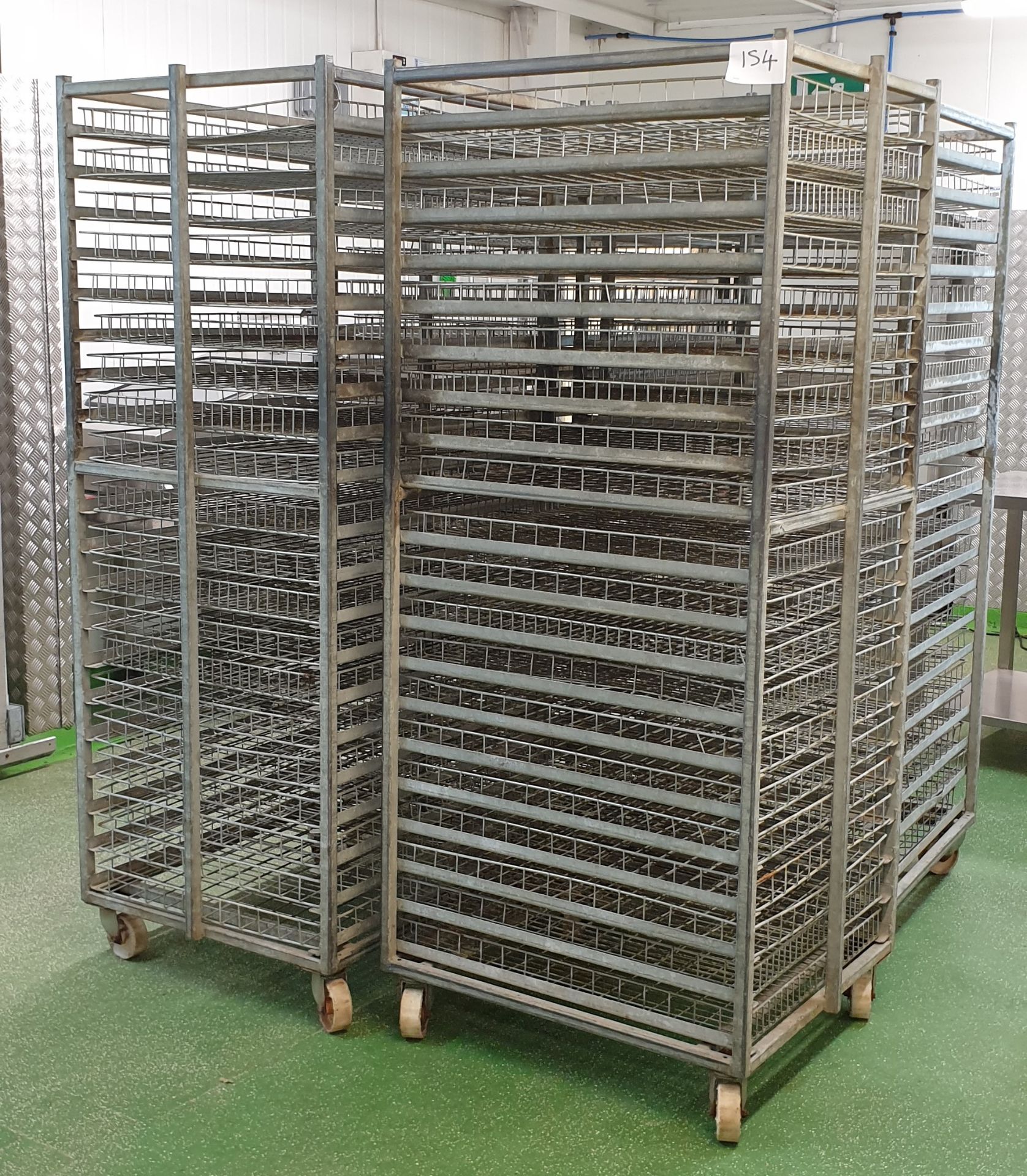 4 x 20 Tier Stainless Steel Racking Units, 0.77m(l) x 0.69m(w) x 1.78m(h)