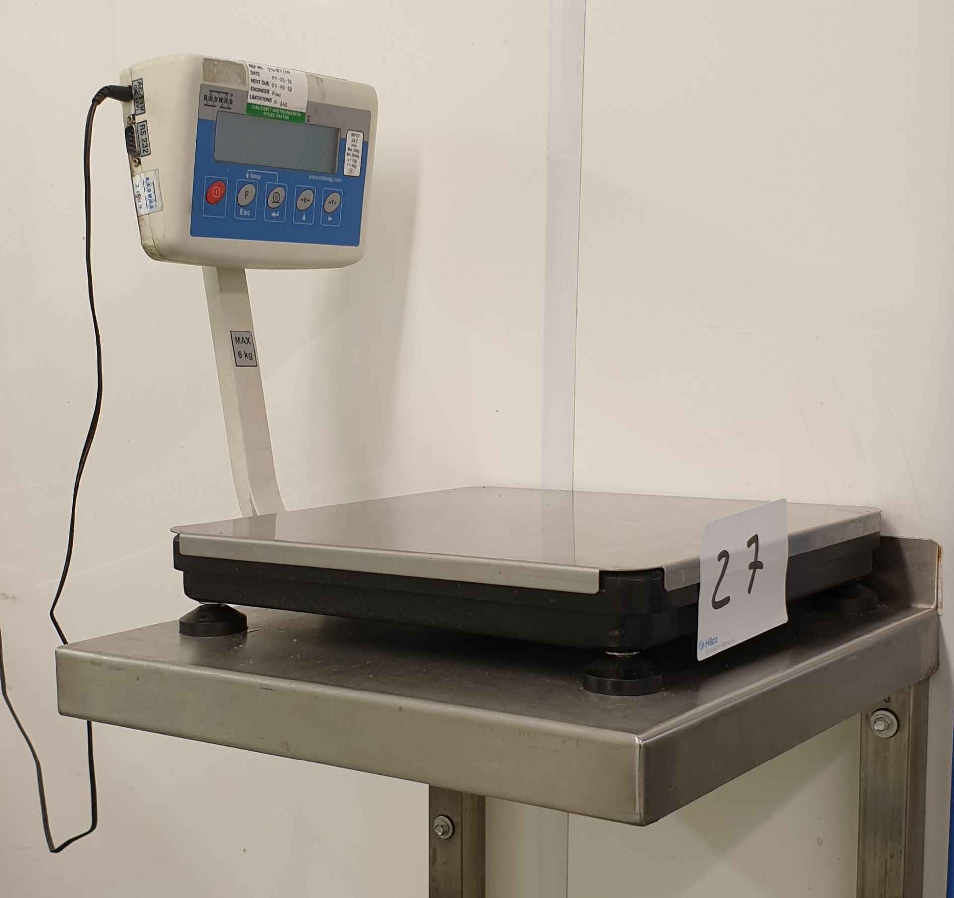 Radwag RS232 Scales, 6kg Max (2009) - Image 3 of 3