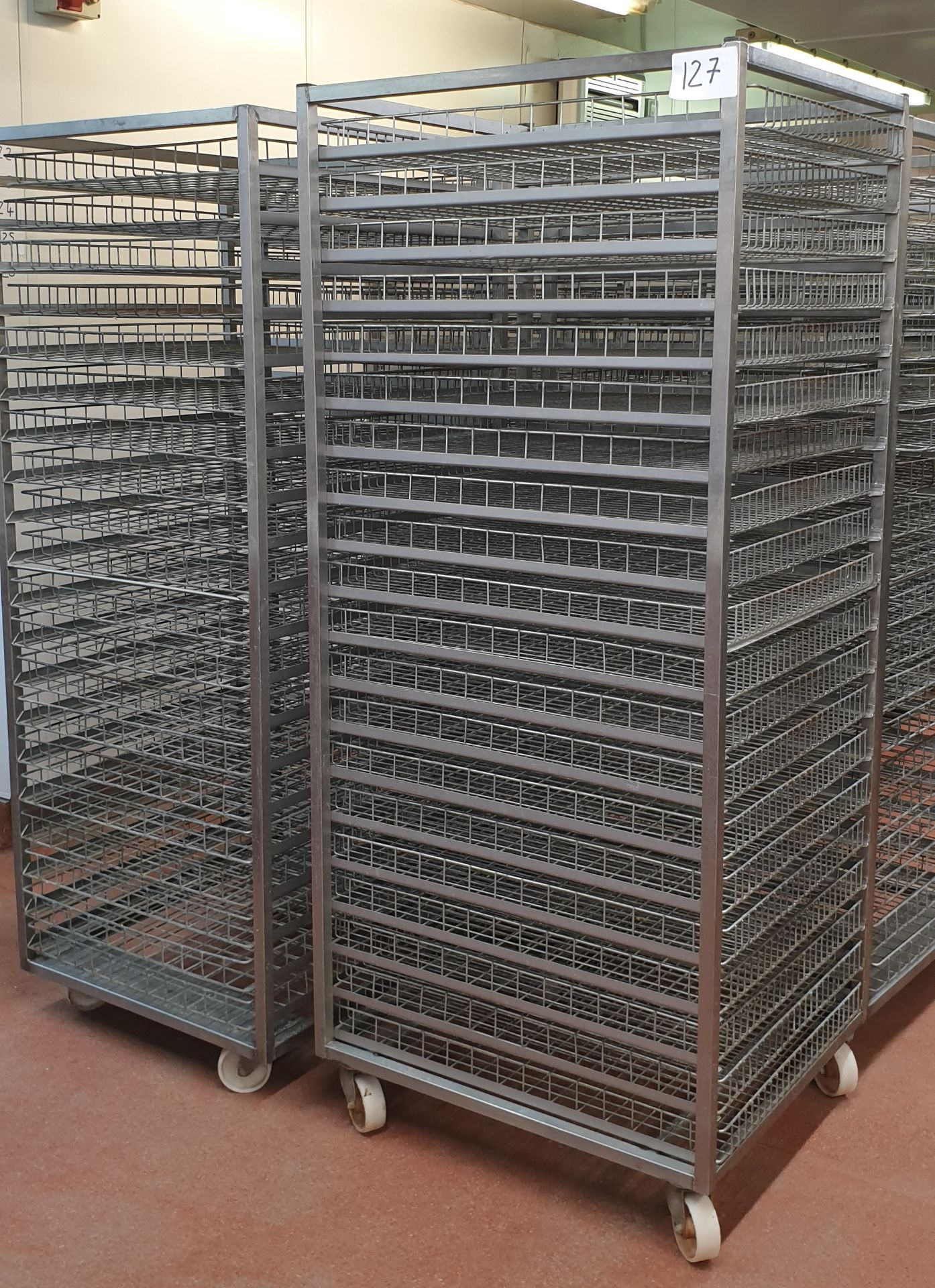 4 x 20 Tier Stainless Steel Racking Units, 0.77m(l) x 0.69m(w) x 1.78m(h)