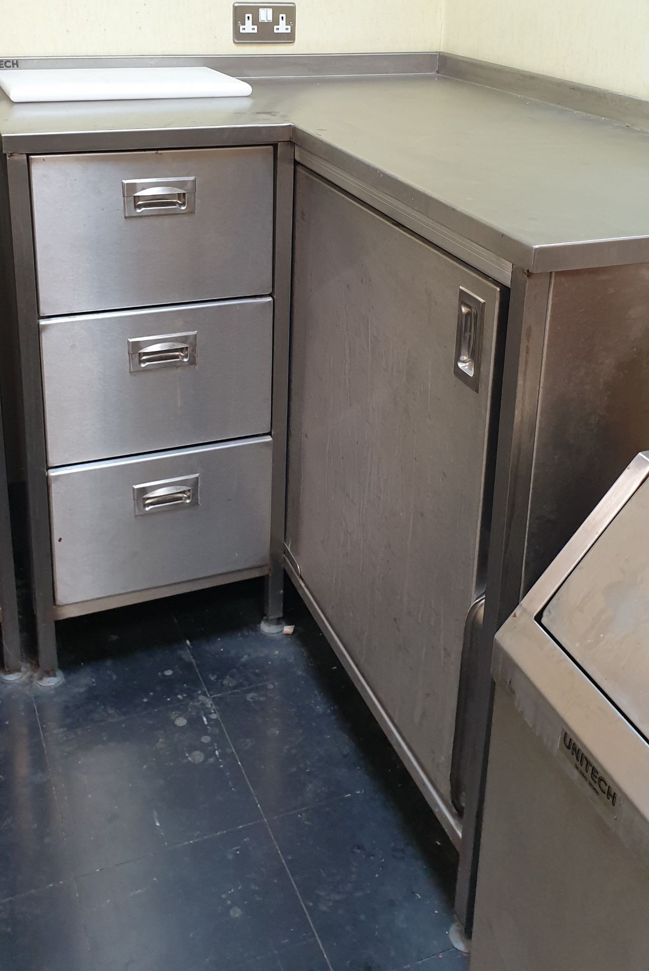 Remaining Test Kitchen Contents, to include 2 x Double Door Stainless Steel Kitchen Cupboards, 1 x S - Image 3 of 5