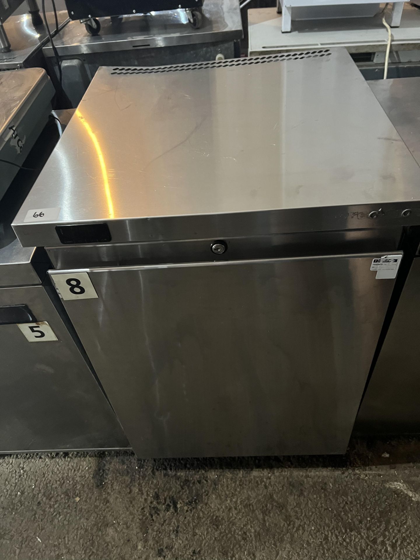 Stainless 600mm under counter Freezer