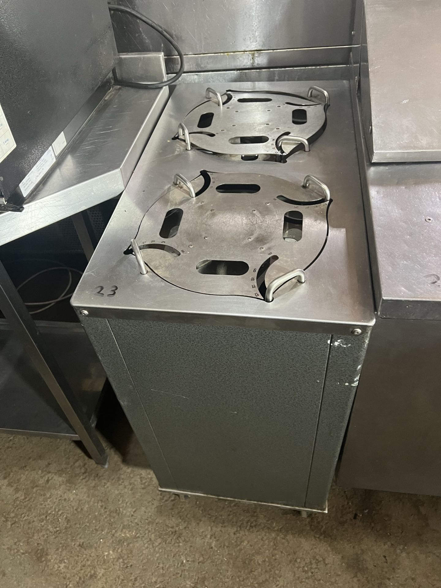 Double Plate Warmer, on wheels, single phase electric