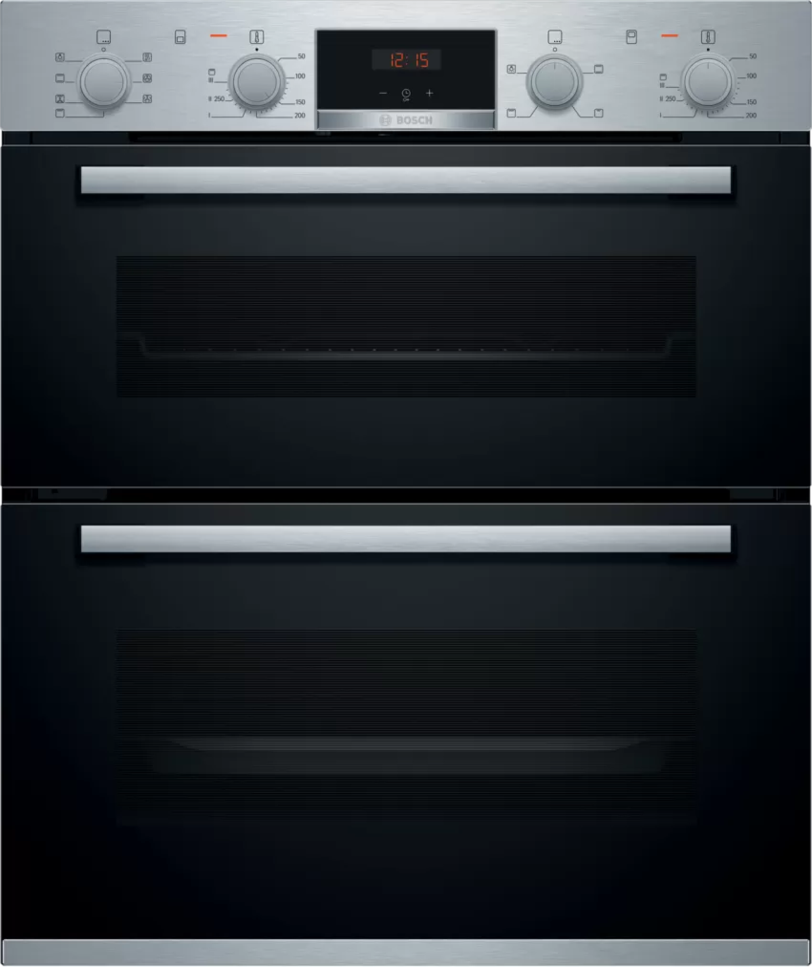 1: BOSCH Serie 4 NBS533BS0B Electric Built-under Double Oven