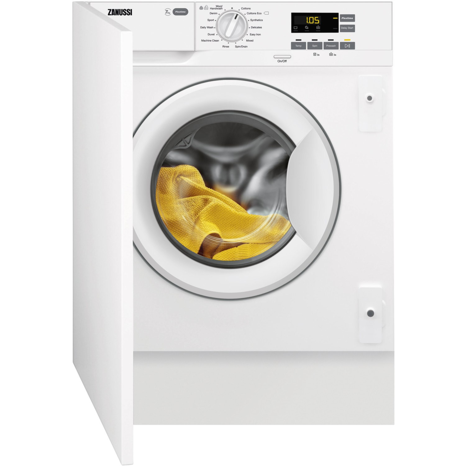 2: ZANUSSI Z712W43BI Integrated Washing Machine. 7