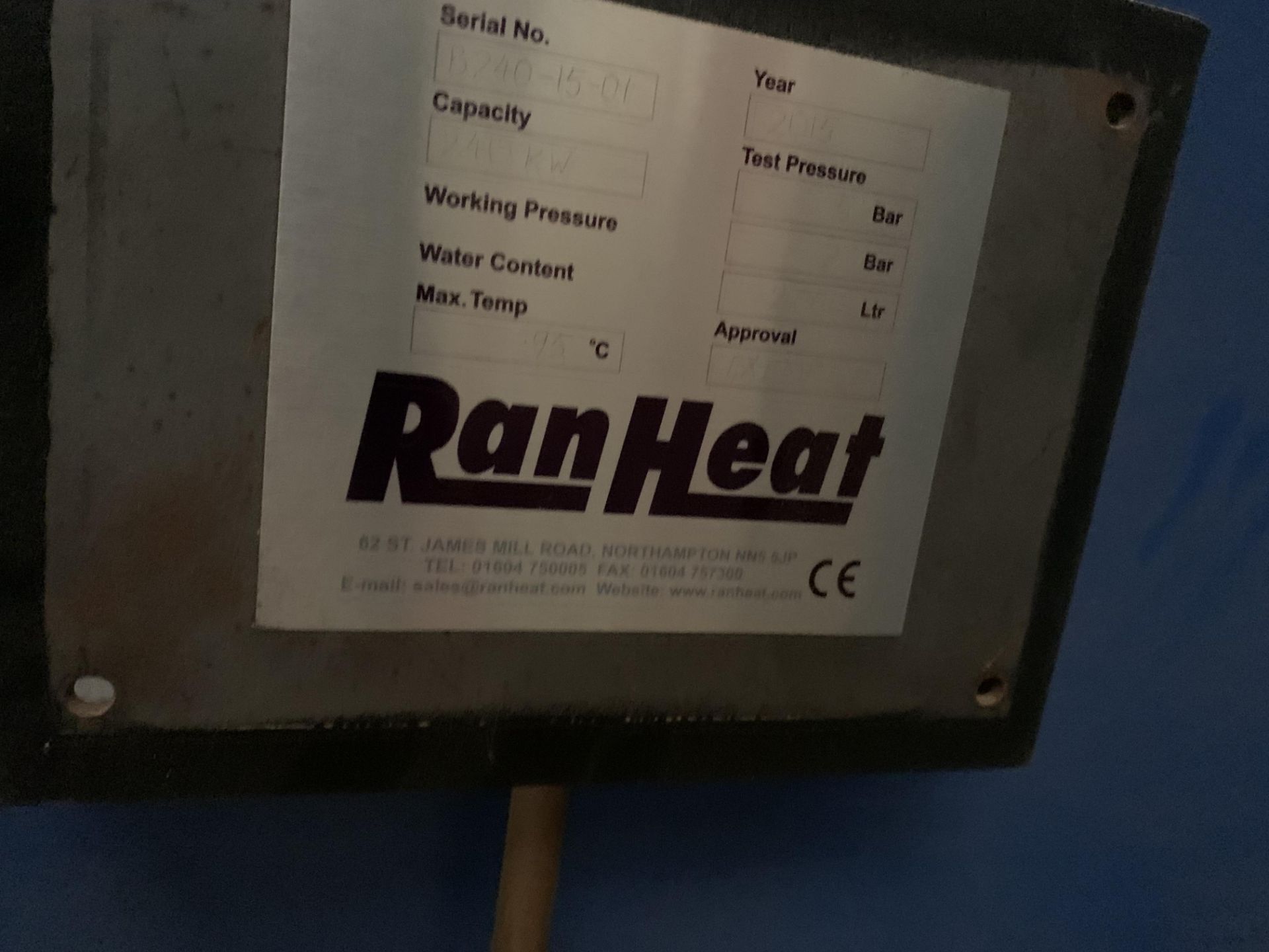 RanHeat Wood Waste Biomass Boiler, Capacity 240 KW, Max Te - Image 3 of 22