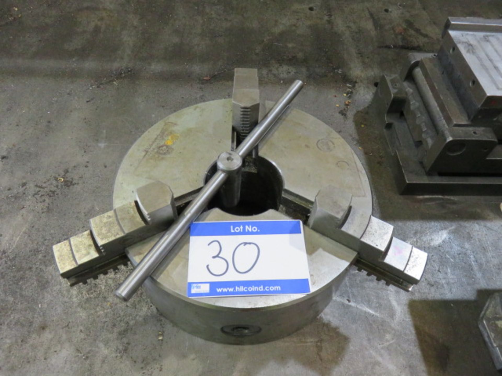 10in Three Jaw Self Centering Lathe Chuck As Lotted