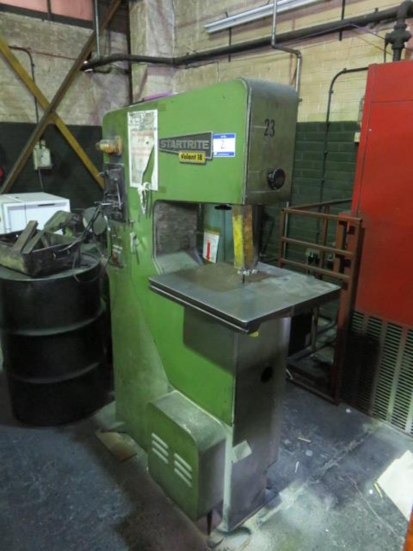 Startrite Volant 18 Vertical Bandsaw. Serial No. 17545(Full RAMS Documentation Required Prior to Rem