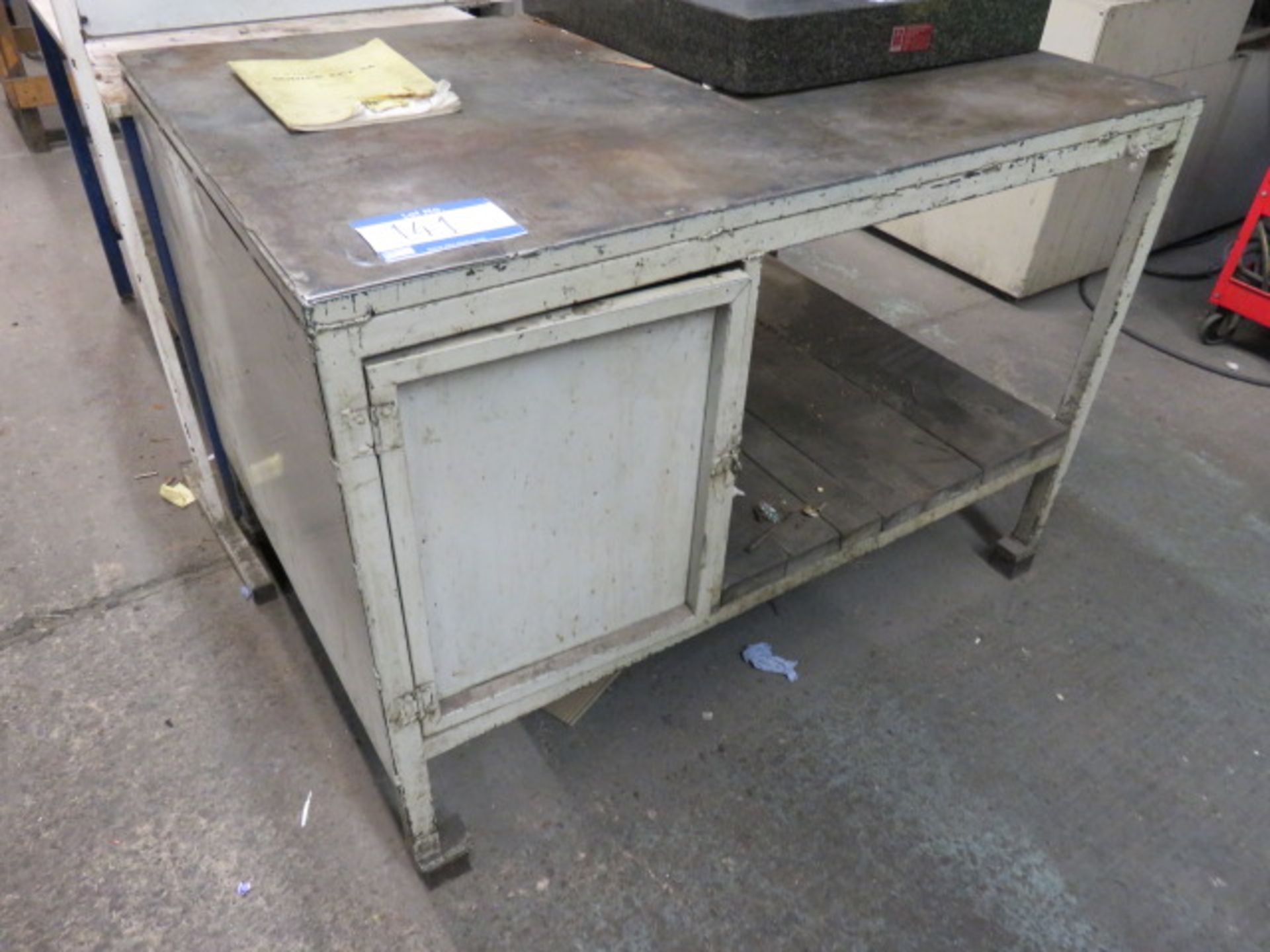 5 X Various Steel Work Benches As Lotted - Image 3 of 4
