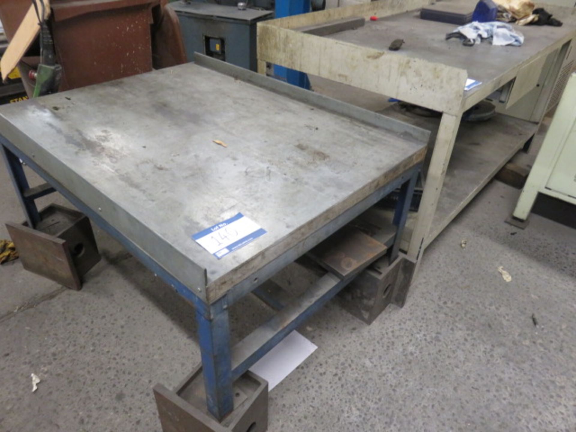 4 X Various Steel Work Benches As Lotted - Image 2 of 2