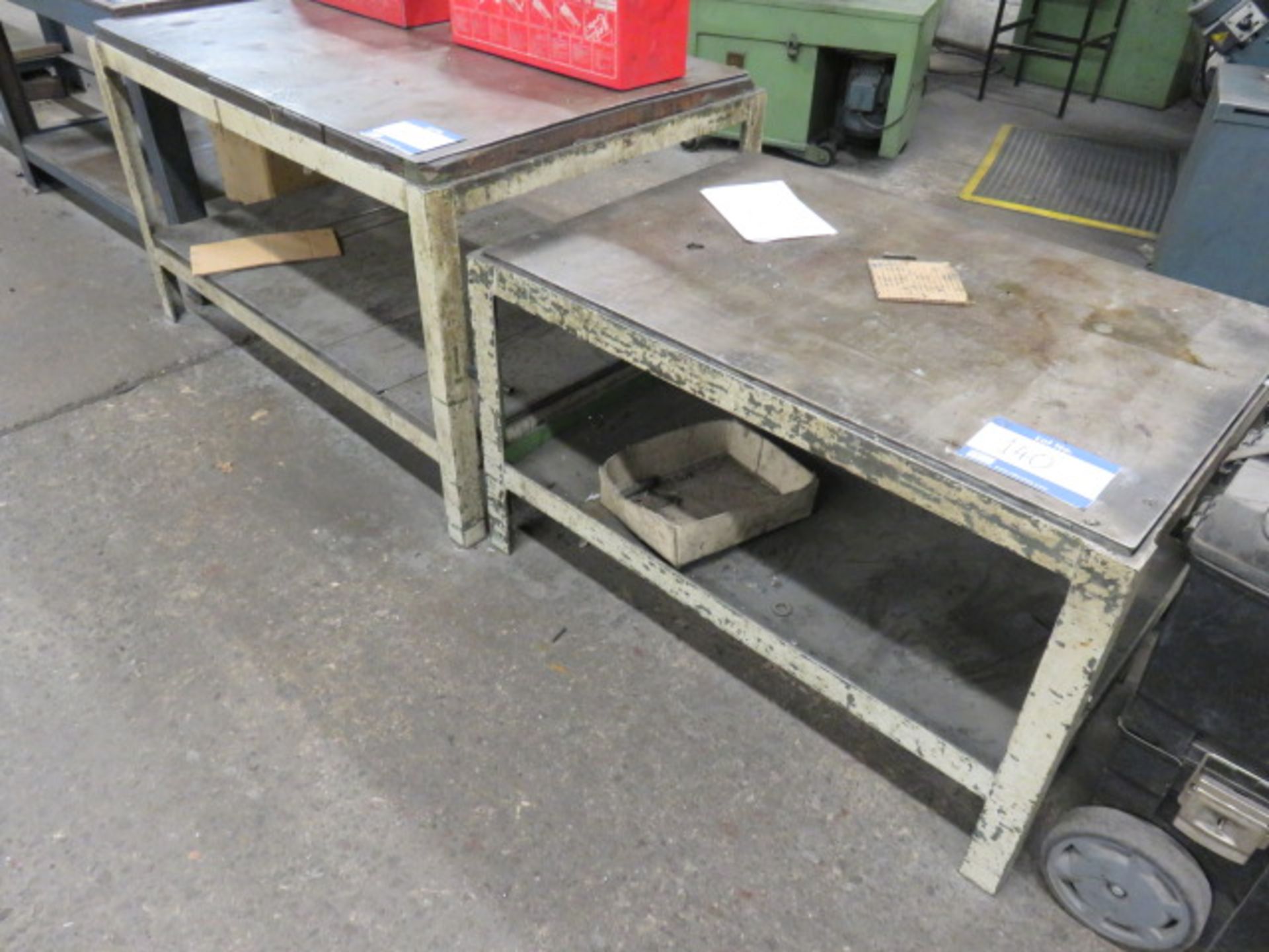 4 X Various Steel Work Benches As Lotted