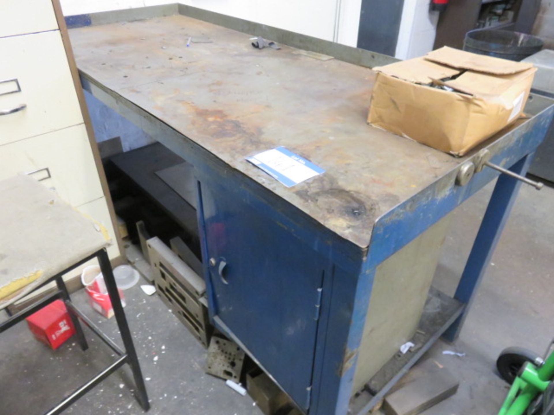 5 X Various Steel Work Benches As Lotted