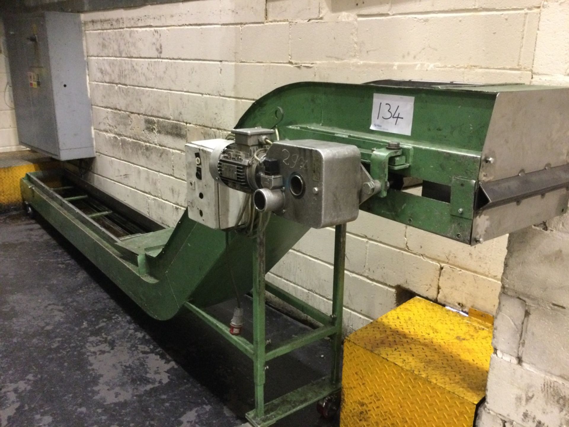 1, Electric Press Parts Conveyor, 37x600cm, For Spares Or Repair