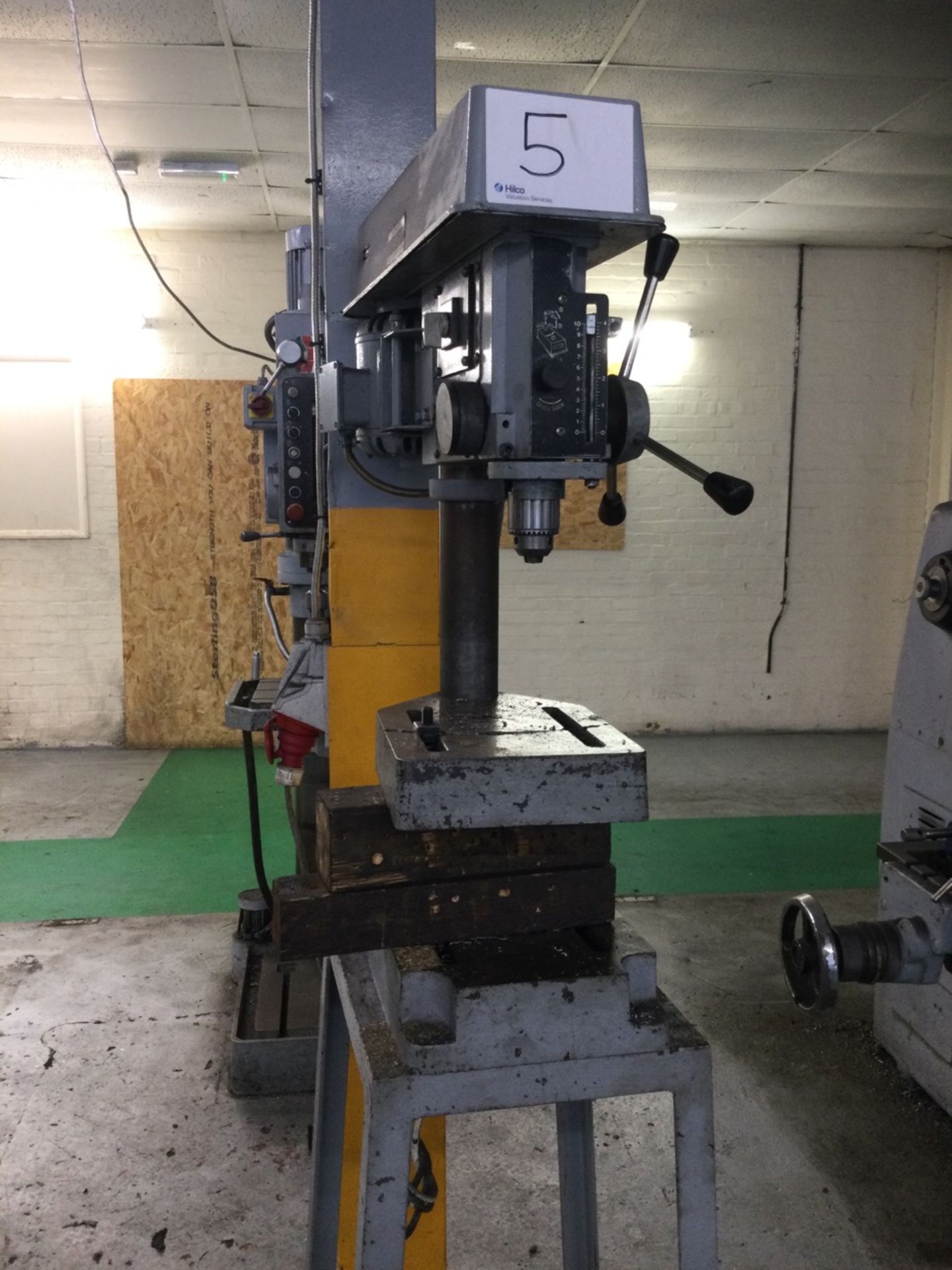 1 Meddings , DTB, Bench drill on a fabricated steel stand, Serial Number: DTB0177-7