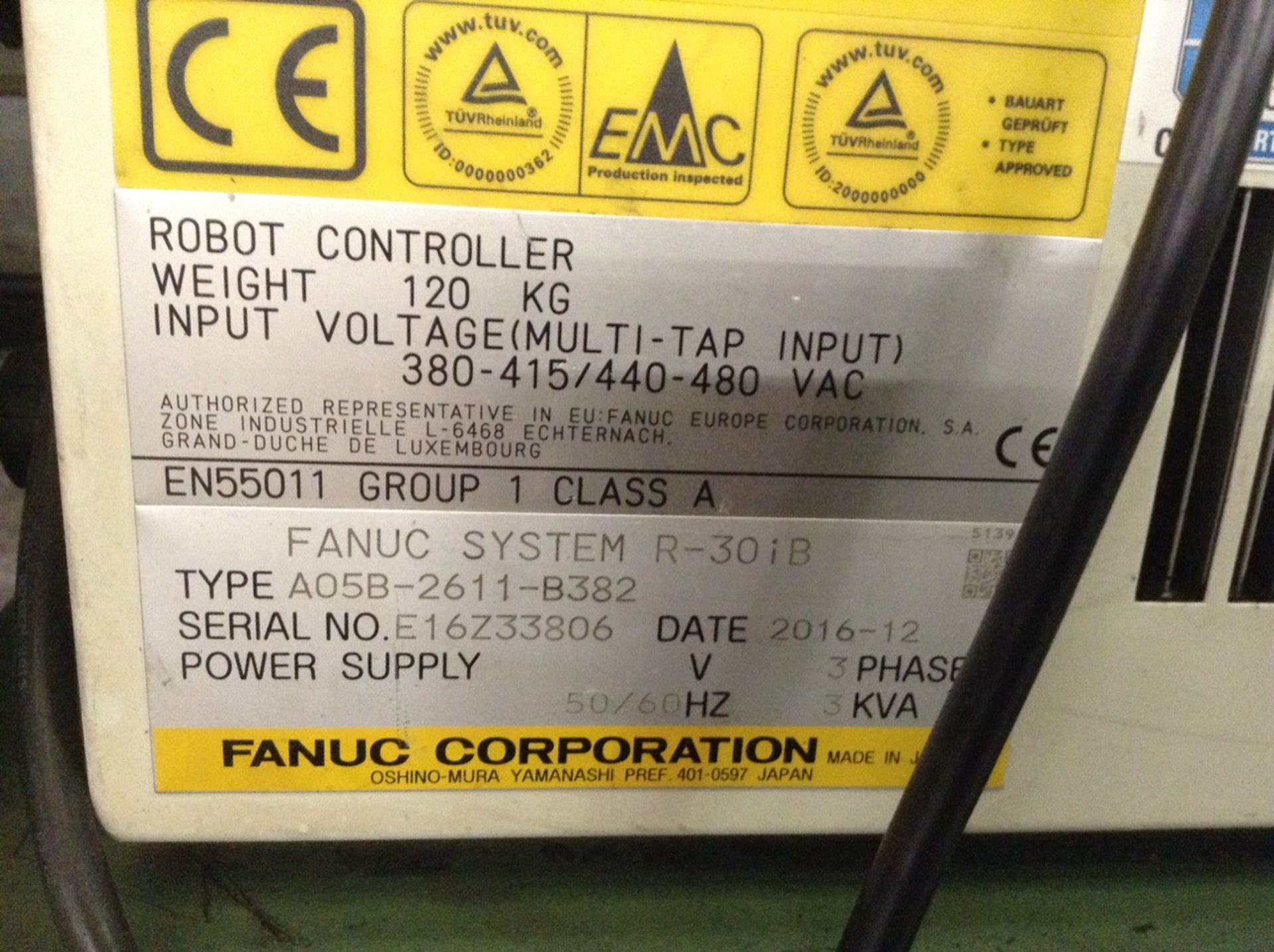 1 Fanuc , M-20iA12L , 6-axes 12kg payload Robot, floor mounted, with Controller Model R30iB And a Ke - Image 3 of 5