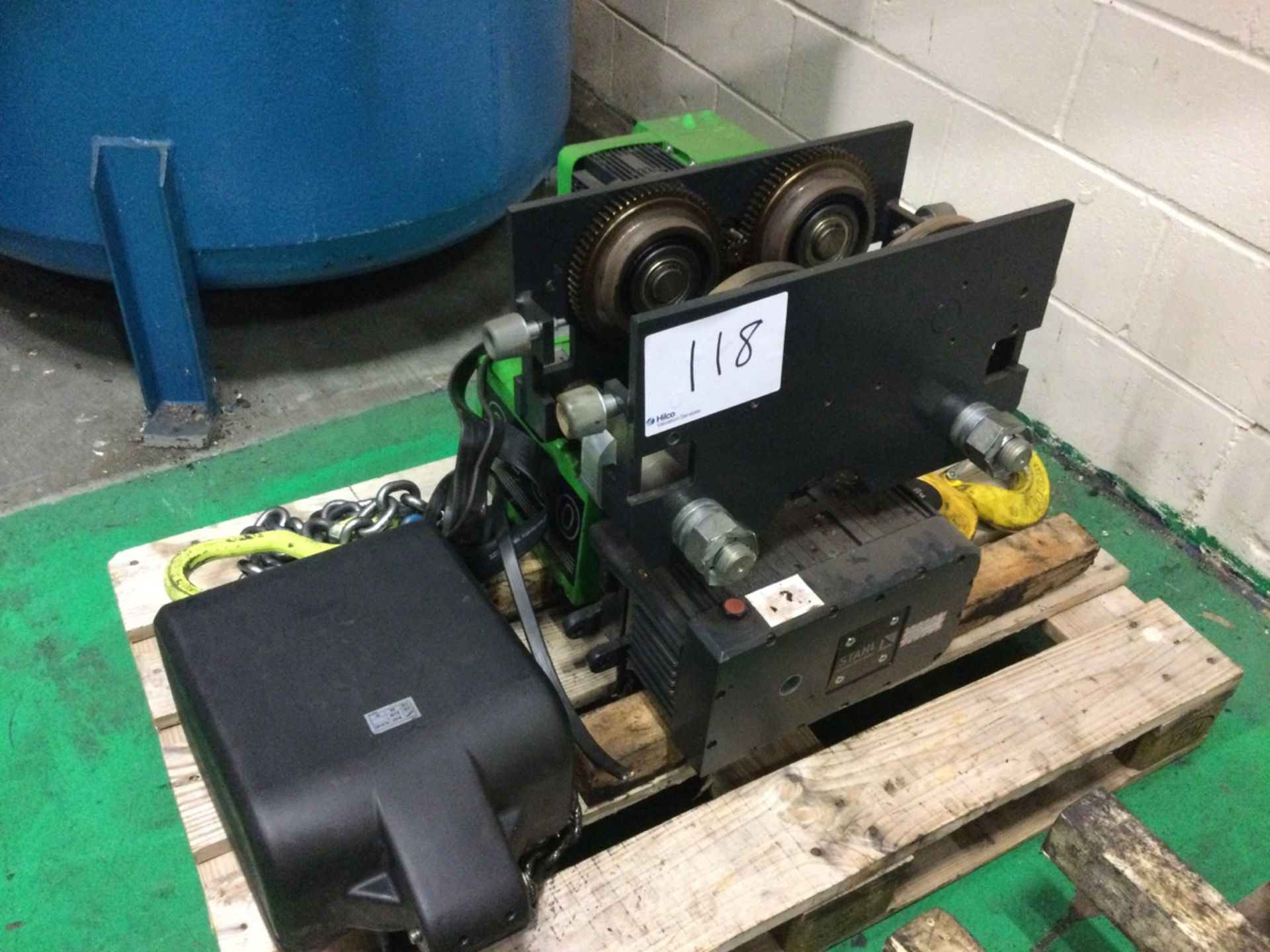 1 Stahl, ST50, Electric Chain Hoist, 5 Tonne Rated Capacity(Removed From Overhead Crane And On A Pa - Image 2 of 2
