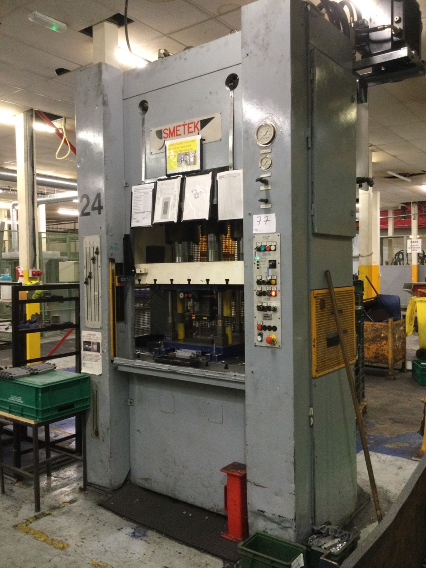 1 Smetek, 125-ton hydraulic power press, bed size 1000x600mm , Serial Number: 0005, Year of Manufact - Image 2 of 4