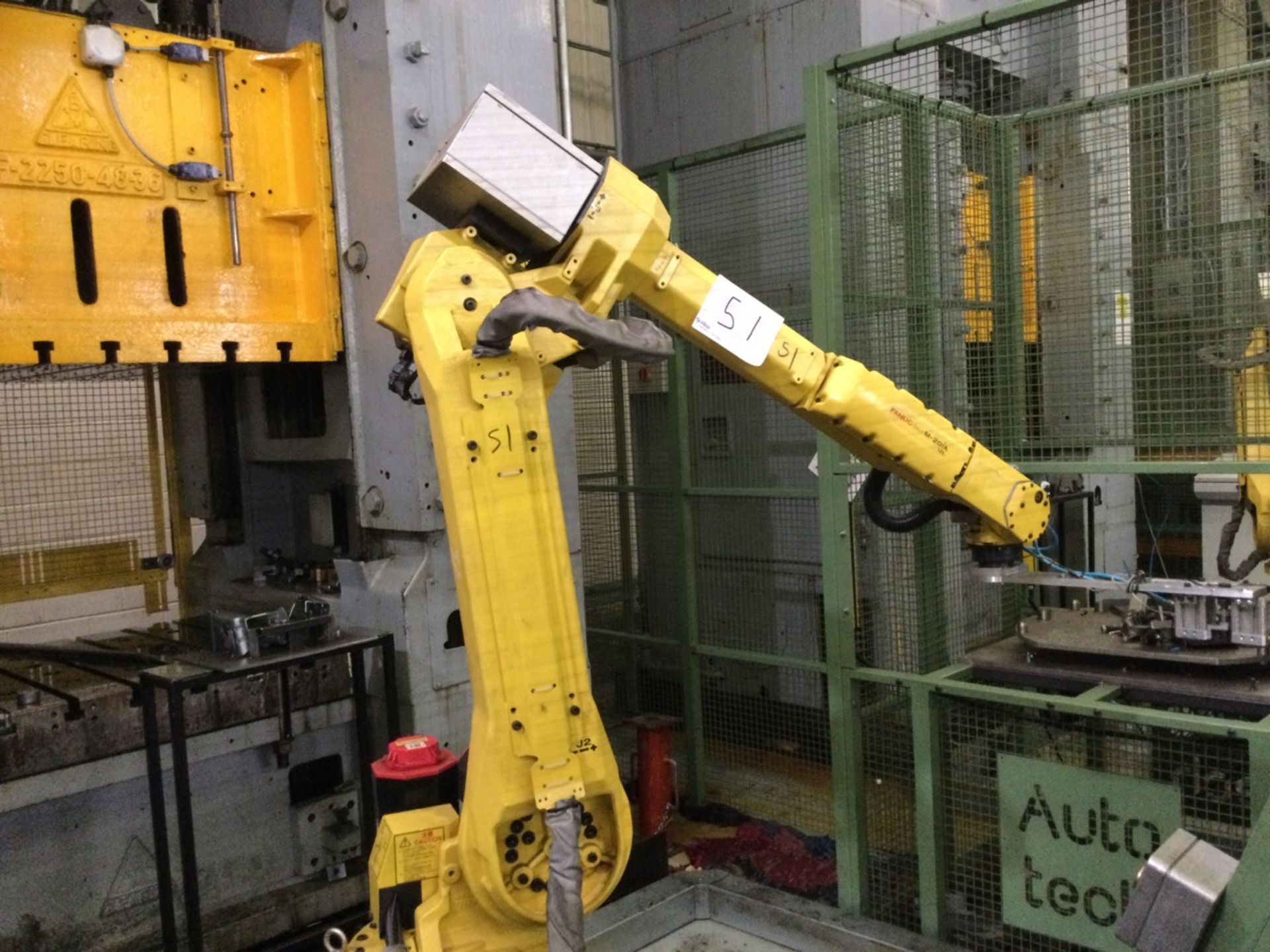 1 Fanuc , M-20iA12L , 6-axes 12kg payload Robot, floor mounted, with Controller Model R30iB And a Ke