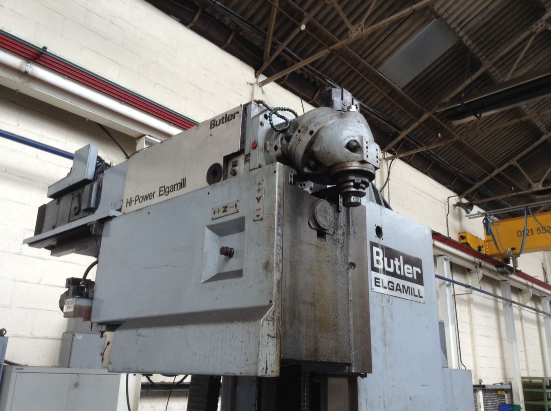 1 Butler, High Power Elgamill, travelling column boring machine with Heidenhain TNC 407 3-axis CNC c - Image 2 of 5