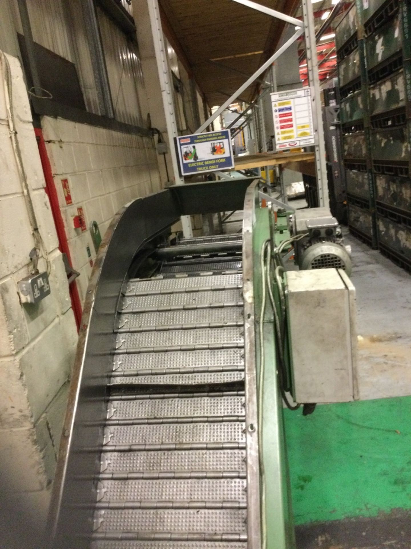 1, Electric Press Parts Conveyor, 37x600cm, For Spares Or Repair - Image 2 of 3