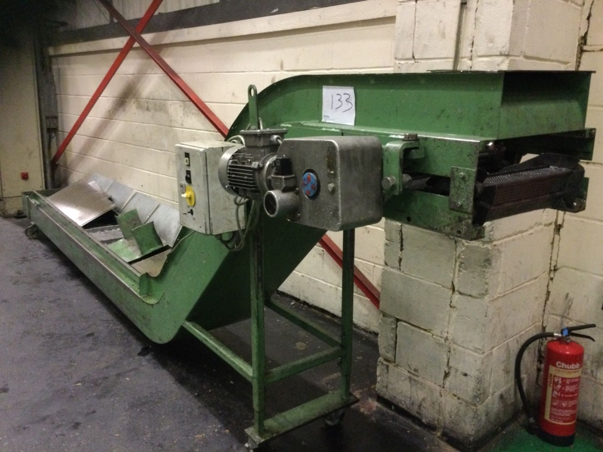 1, Electric Press Parts Conveyor, 37x600cm, For Spares Or Repair