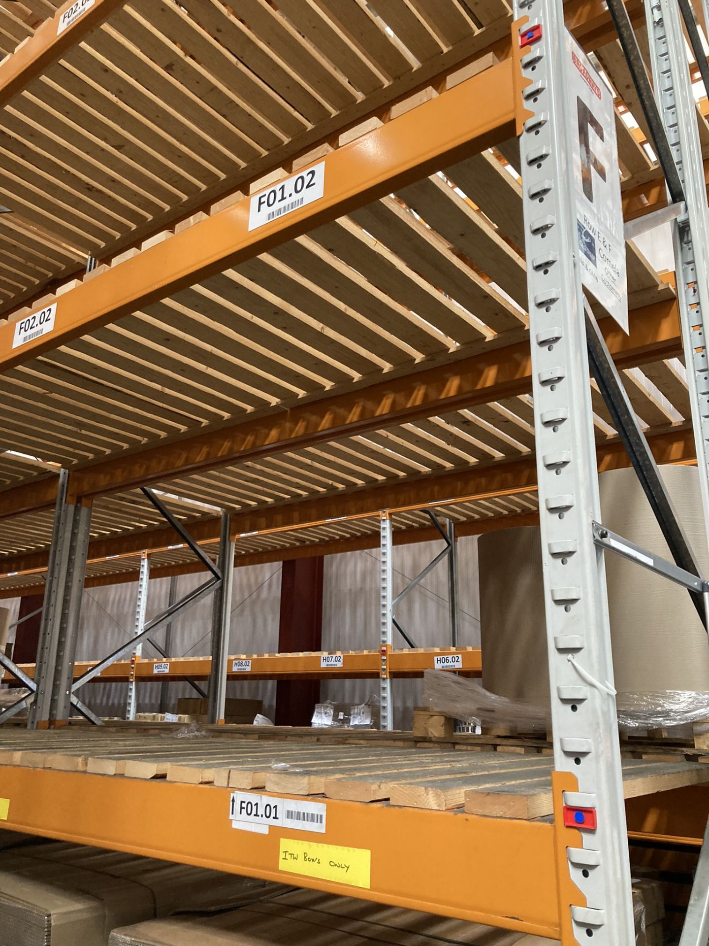 1, Quantity pallet racking, 21000kg max. per bay comprising: - 68 approx. 9m 1.2m uprights - 22 ap - Image 3 of 5