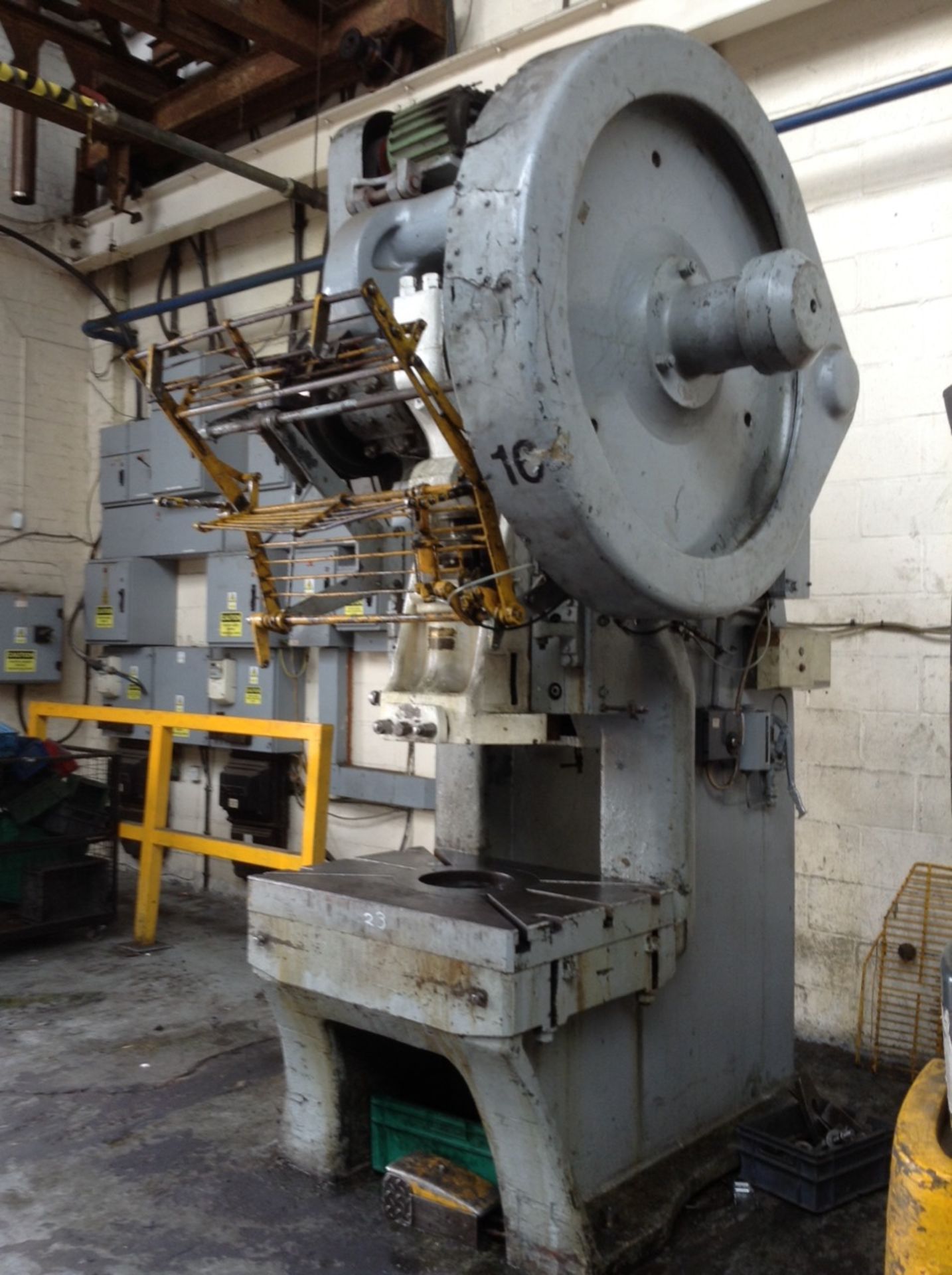 1 Horden, Mason & Edwards, 100, 100-ton rigid variable stroke mechanical power press with guards, Se