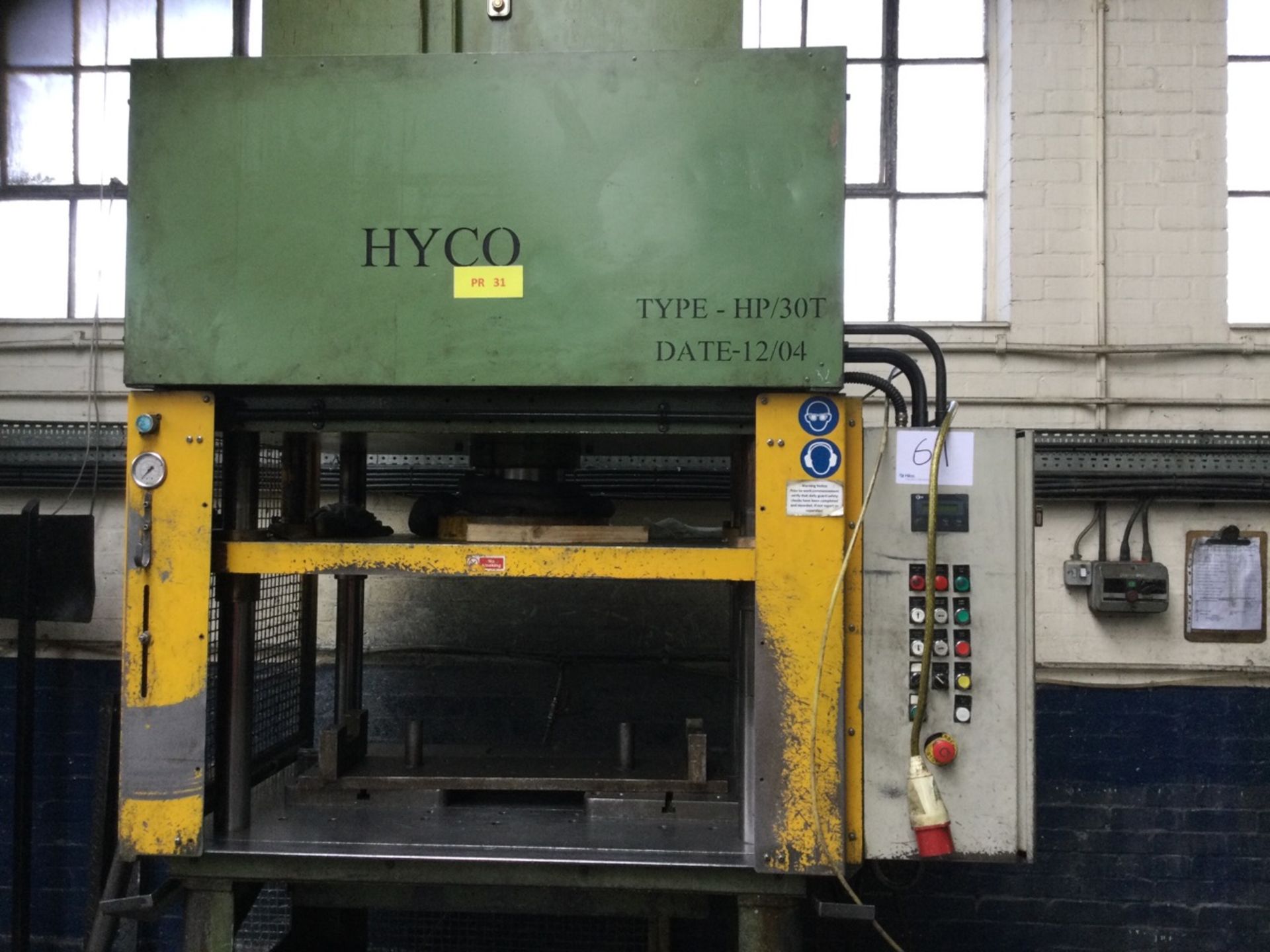 1 Hyco, HP/30T, 30-Ton Rated Hydraulic trim press - Image 2 of 3