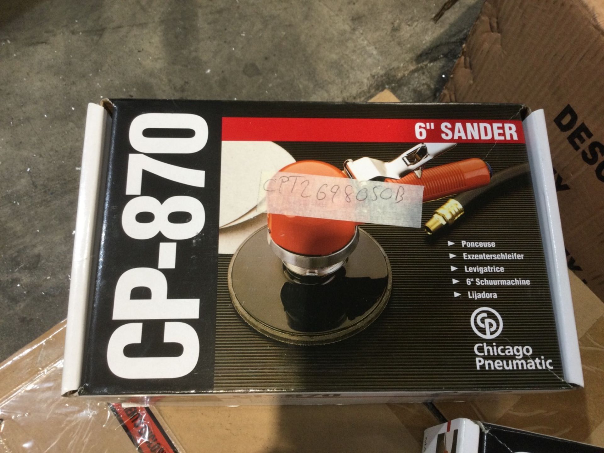 Chicago Pneumatics CP-870 6” Air Disc Sander (Boxed And Unused)