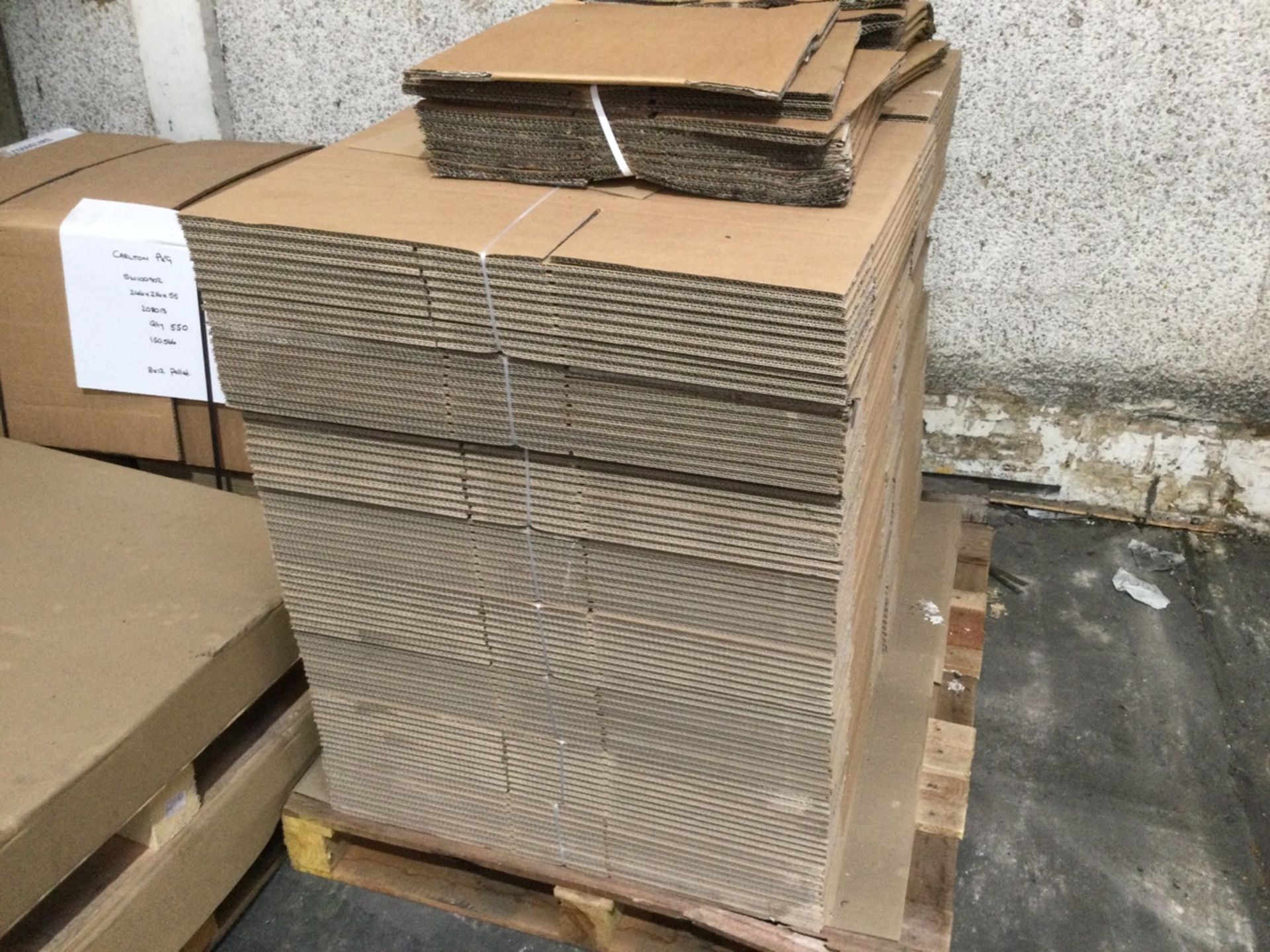 6: Pallets Of Various Unbranded Flat Packed Cardbo - Image 4 of 5