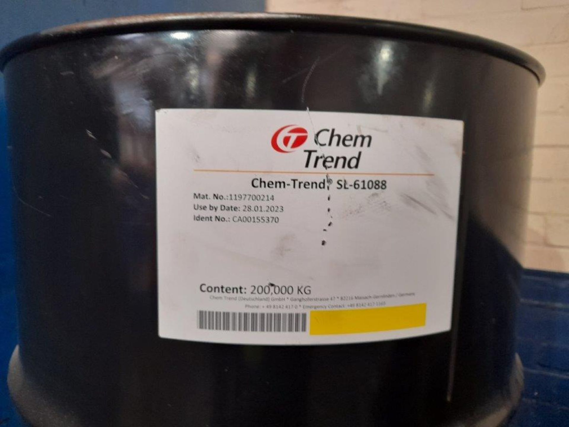 1 200 litre unopened barrel of CHEM TREND die lubricant/release agent