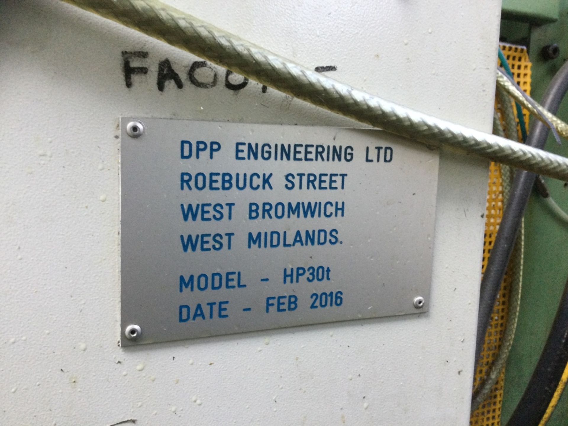 1 DPP Engineering Ltd , HP30T, 30-Ton Rated Hydrau - Image 4 of 4