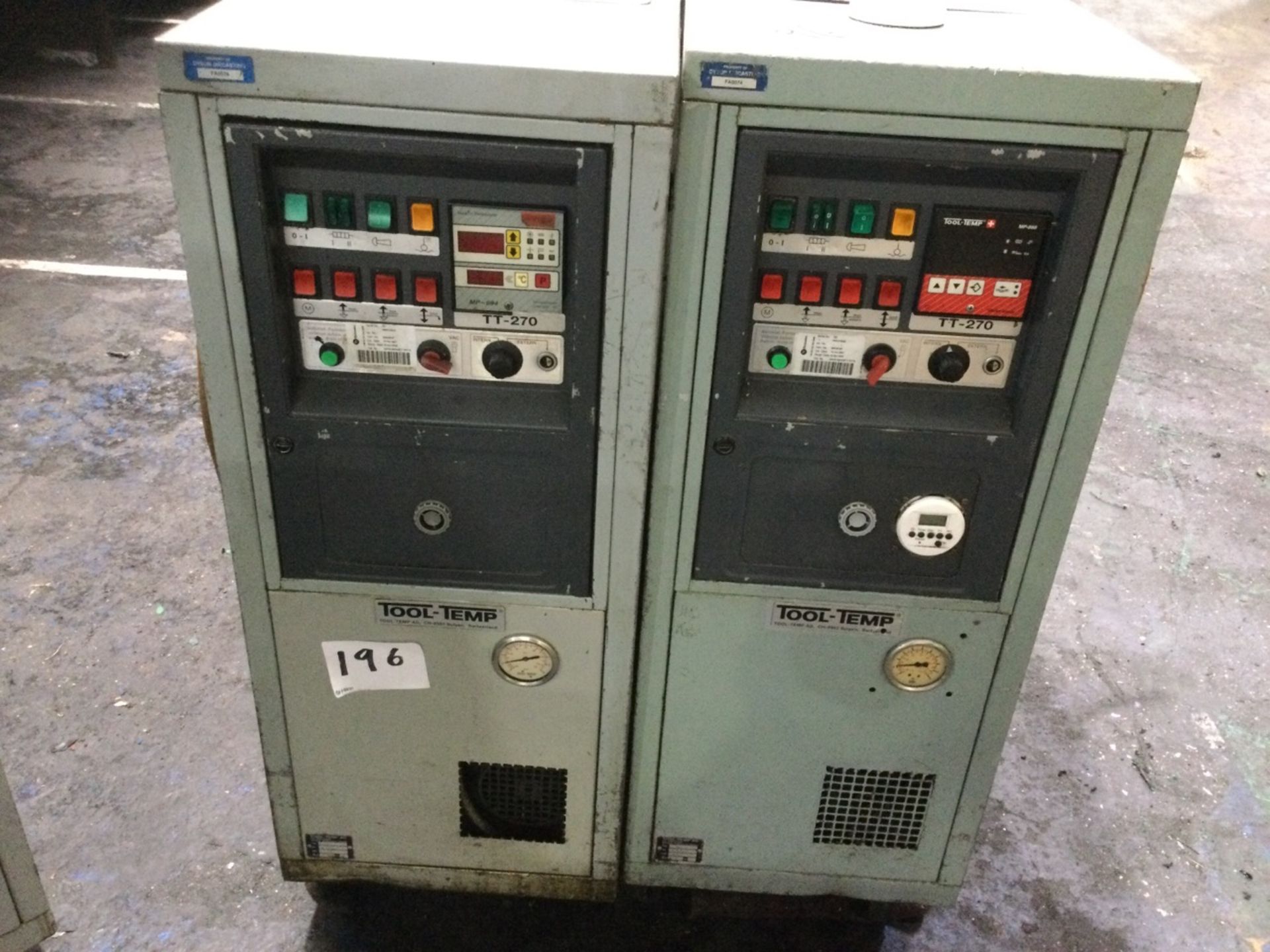 2 Tool-Temp, TT-270, Tool Temperature Controllers