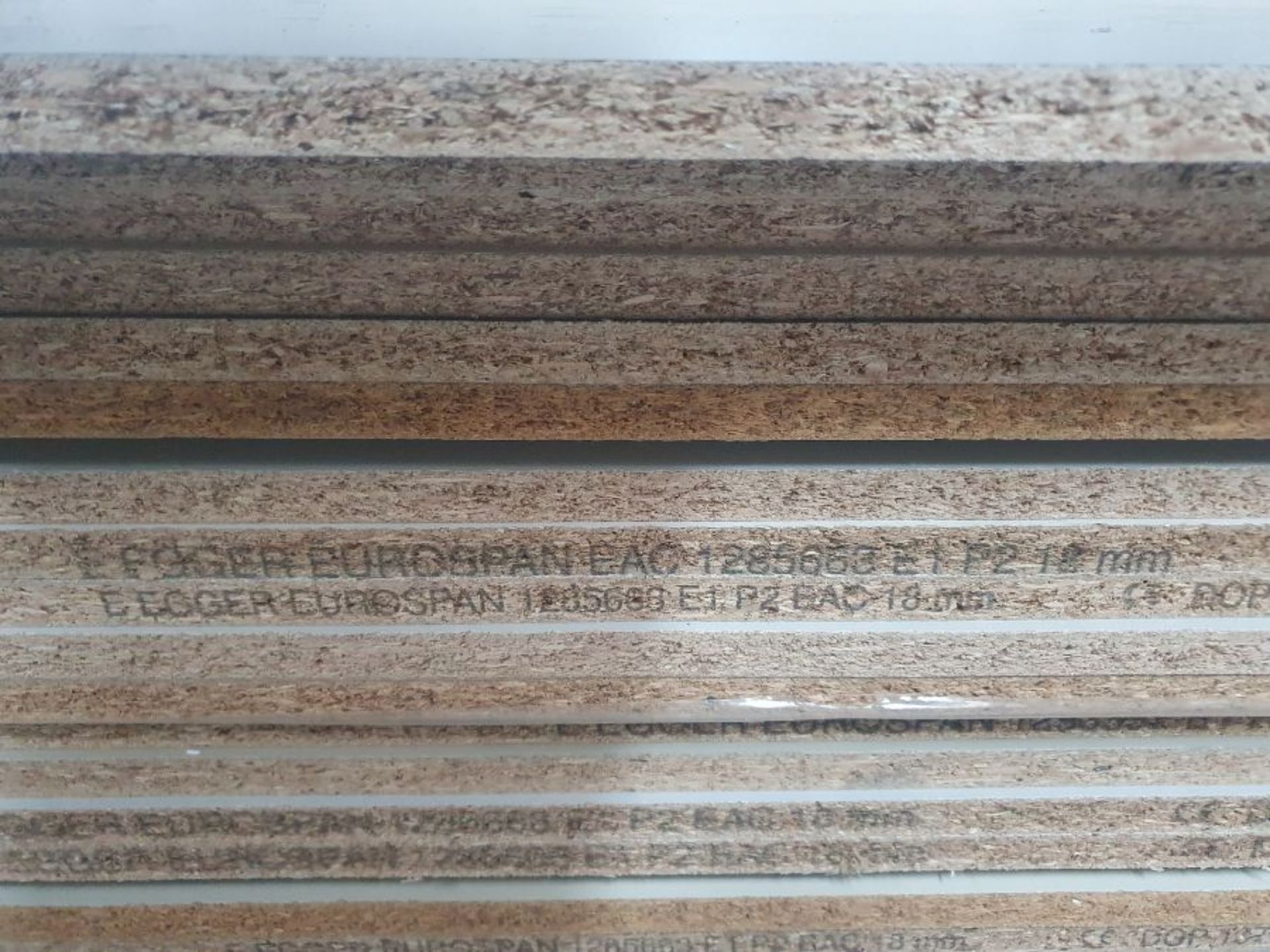 Large Quantity of Duropal Laminated Worksurfaces, Egger Eurospan E1 P2 18mm Chipboard and MDF Availa - Image 4 of 9