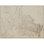 [MAP]. REID, John. The State of Virginia from the best Authorities. NY, 1796. From the first edition