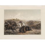 BODMER, Karl. Indians Hunting the Bison (Tab. 31). From Travels in the Interior of North America, Co