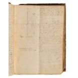 [MANUSCRIPT - ASTRONOMY]. ORIANI, Barnaba. Italian manuscript on astronomy. [Italy, ca 1790]. A seri
