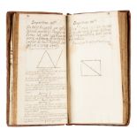 [MANUSCRIPTS - MATHEMATICS]. Notebook containing exercises in geometry and trigonometry. [France, 17