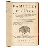 ADANSON, Michel (1727-1806). Familles des Plantes. Paris: Vincent, 1763. FIRST EDITION.